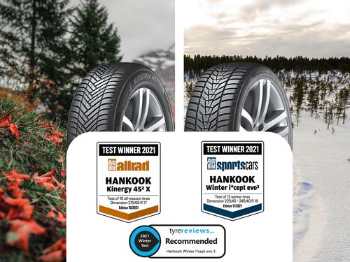 Les pneus d'hiver et toutes saisons de Hankook qui ont remporté les tests