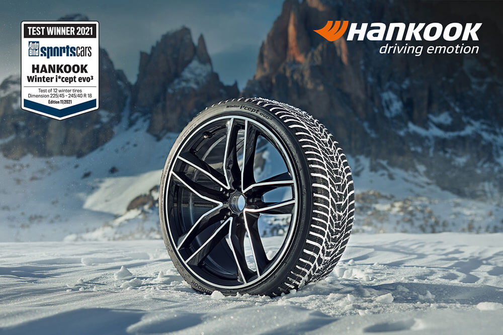 Vainqueur du test de pneus hiver Auto Bild : Hankook Winter i cept evo 3 - Under Seven Degrees |  Pneu