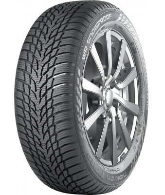 L'image montre le motif distinctif d'un pneu d'hiver