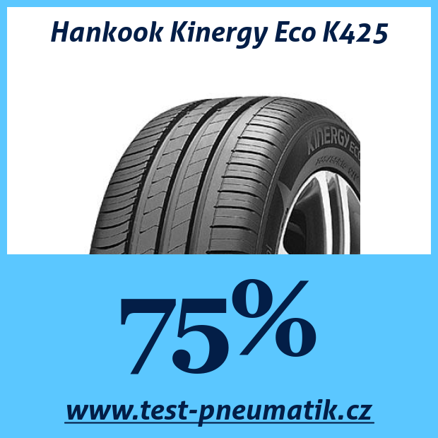 Hankook Kinergy Eco K425 : 75 %, 42 avis, à partir de 945 CZK