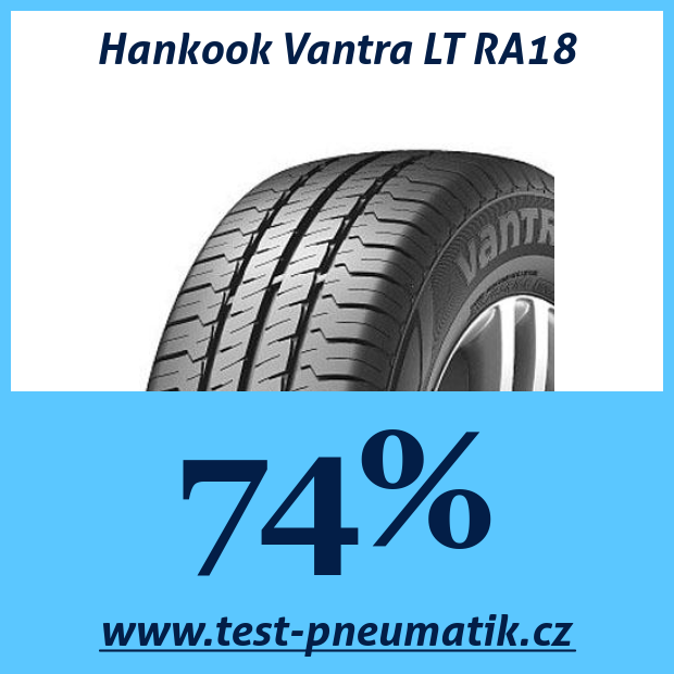 Hankook Vantra LT RA18 : 74 %, 5 avis, à partir de 1 461 CZK