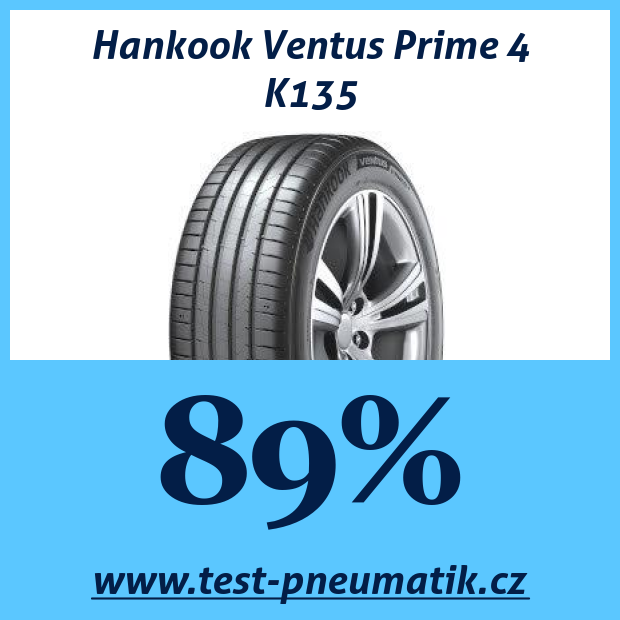 Hankook Ventus Prime 4 K135 : 89 %, 40 avis, à partir de 1 526 CZK